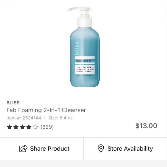 Bliss cleanser - Picture 2 of 2